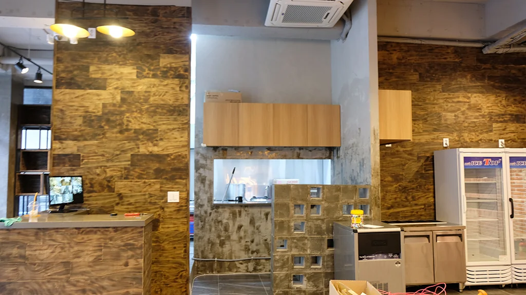 청라 음식점 인테리어 완공 주방