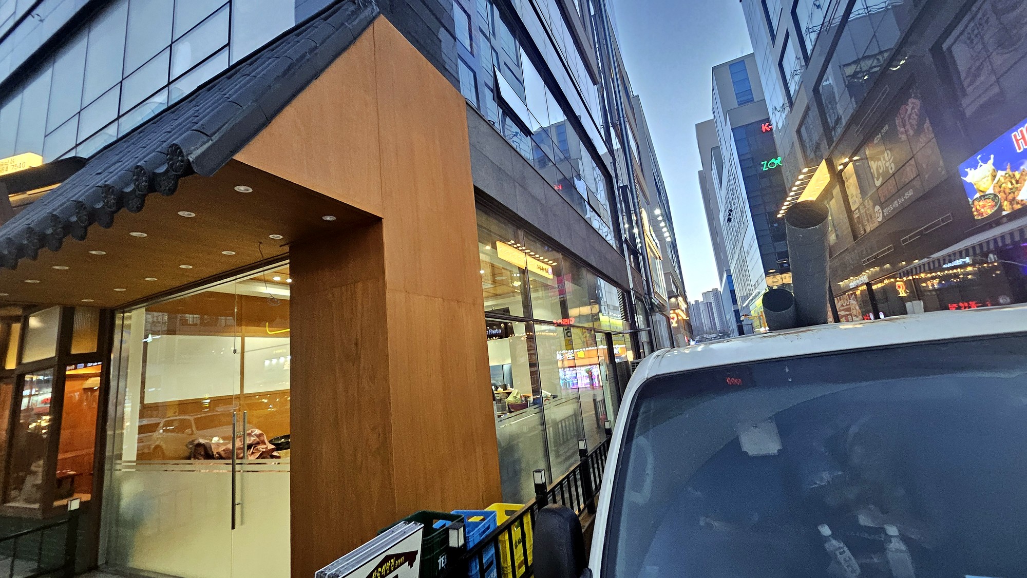 한식당 인테리어 파사드 시공사진