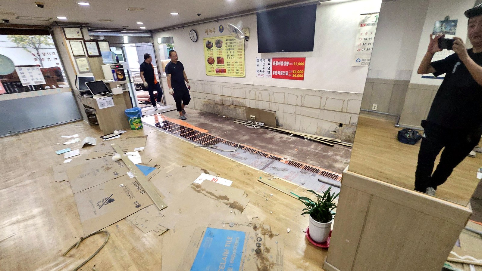 가산 음식점 인테리어 시공 시공전 시공 사진 1