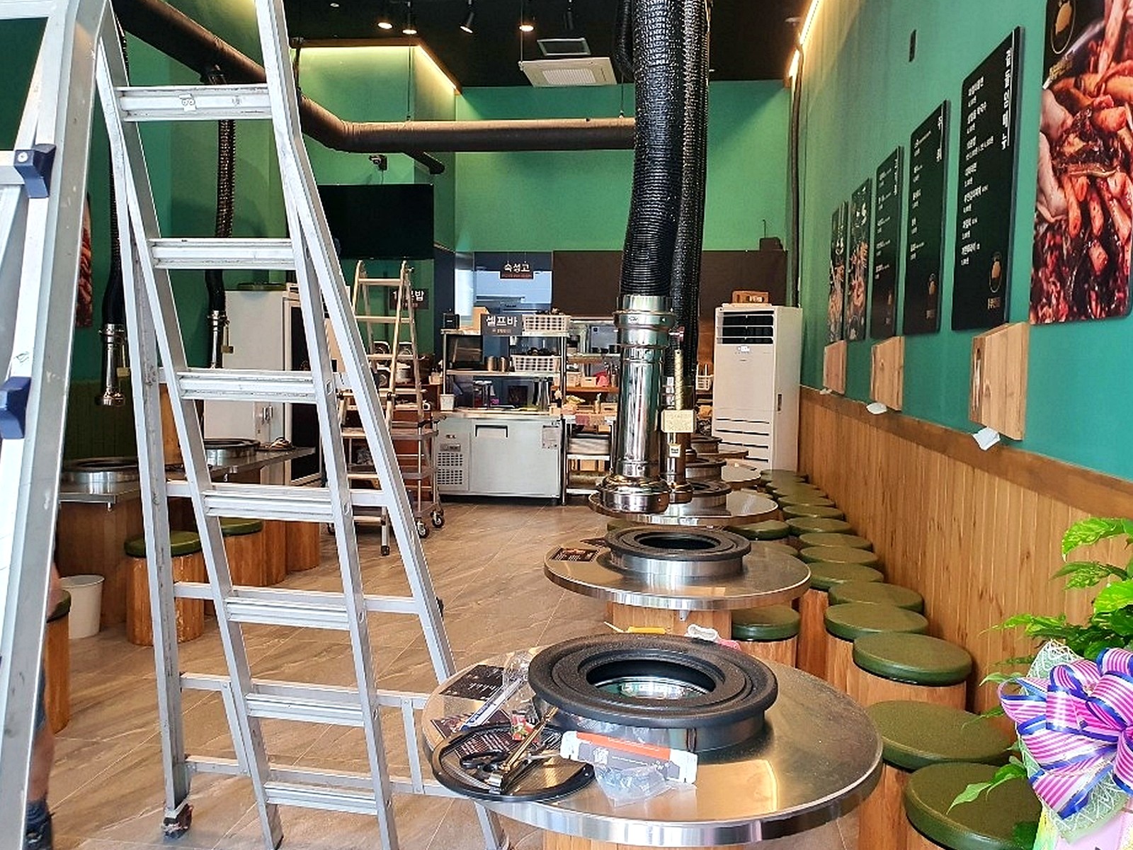 청량리 갈비집 인테리어 시공 마감 시공 사진 1